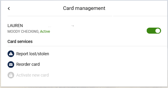 card management